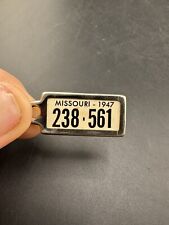 1947 RARE MISSOURI Key Tag ring license plate Disabled American Veterans picture