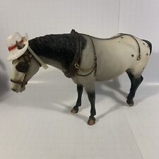 VINTAGE BREYER #935 GRAY APPALOOSA OLD TIMER McDuff WITH HAT PRE-OWNED picture