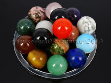 Natural Gemstones Harmony Round Ball Crystal Sphere Rock Stone 16mm Reiki Chakra picture