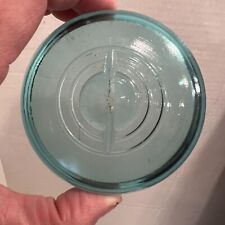 BLUE Glass Lid Wire Bale Bail Top REGULAR MOUTH Mason Canning Fruit Jar - Ball B picture