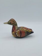 Handmade Hand Painted Miniature Wood Duck Folk Art Figurine Detailed picture