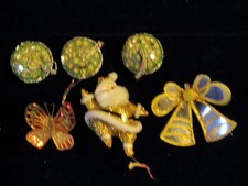 Vtg Christmas Ornament Lot Glitter Santa Sparkle Mirror Ball 2-6