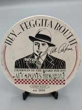 Vintage Al Capone's Hideaway & Steakhouse Chicago Ceramic Coaster NIB Gangster picture