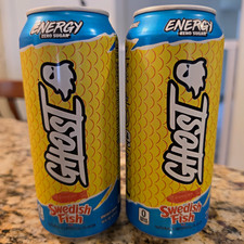 Ghost Energy Zero Sugar Swedish Fish Lot - 2 Cans picture