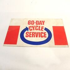 VINTAGE ESSO 60-DAY CYCLE SERVICE AUTOMOTIVE DISPLAY SIGN GAS STATION USED VTG picture
