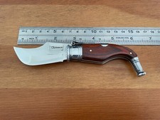 2.55” Spanish Navaja Capaora Pocket Knife Red Stamina Wood Scales - USA seller picture