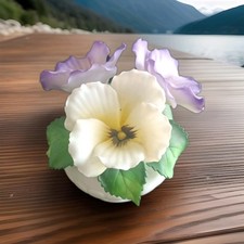 Lefton Exclusive China Porcelain Pansies picture