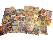 HUGE Lot of 40 Vintage Low Grade Coverless Comics Gold Silver And Bronze Age picture