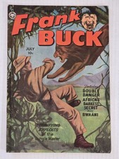 FRANK BUCK #71 VG WALLY WOOD ART Jungle Adventure 1950 Painted Cover Golden Age  picture