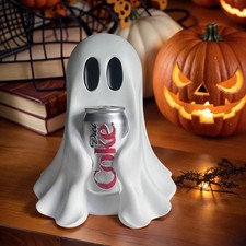 New Funny COCA-COLA Ghost Figurine Halloween Decor -No Coke Can Included picture