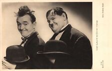 Stan Laurel & Oliver Hardy Metro Goldwyn Mayer Vintage Italian Matte Postcard picture