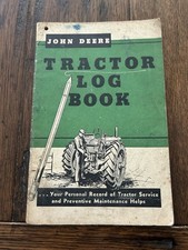 Vtg John Deere Tractor Log Book Service Maintenance Record Pocket Memorandum picture