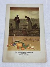 Starkville Mississippi 1947 YMCA Music Comittee Thanksgiving Program 1947 WOW  picture