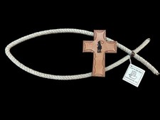 Western Christian Jesus Fish Wall Art Handmade Colorado Leather Cross Cowboy picture