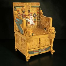 RARE ANCIENT EGYPTIAN ANTIQUITIES Chair Throne Of Pharaonic King Tutankhamun BC picture