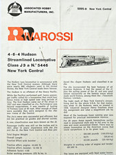 Vintage Rivarossi Locomotive Engine Train Cars advertisement pamphlet picture
