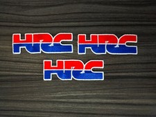3pcs HRC HONDA Racing MOTORCYCLES Biker Iron on Patches Embroidered Sewn on picture