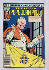 The Life of Pope John Paul II 1 Marvel Comic 1982 Newsstand Rare Biography picture