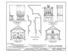 Photo:Mount Vernon NY 1900s St Paul's Church Architectural Drawing HABS picture