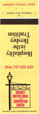 Hershey Motor Lodge & Convention Center Hershey PA Vintage Matchbook 1970s picture