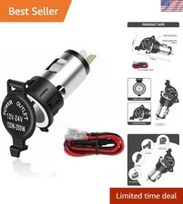 Durable 12V Waterproof Car Adapter with 3.3ft Cable - Reliable Charging Solution picture