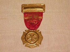 VINTAGE 1935 HUDSON MOHAWK CONVENTION ALTAMONT DELEGATE FIREMEN  RIBBON MEDAL  picture