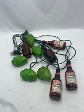 Vintage 1997 Budweiser King of Beers 10 String Light Set Bottles and Frogs picture