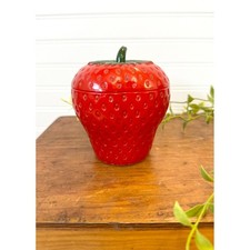 Strawberry jam jar- vintage jelly jar picture