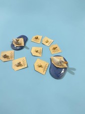 Hagen Renaker Mixed Lot of 8 Miniature Figurines Ducks Chicks Eggs & Blue Bases picture