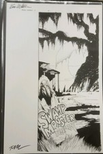 Marvel Zombies 3  #3 pg 1 signed  Kevin Walker Original Comic Art page Man-Thing picture
