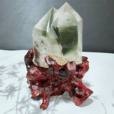 All 5.4LB Natural Phantom Ghost Quartz Crystal Double Point Healing A220 picture