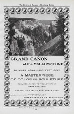 1904 Northern Pacific Railroad - Grand Canyon of the Yellowstone Travel VTG Ad picture