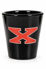 Vintage Excelsior-Henderson “X” Shot Glass | Original Promo | Libbey | NOS picture