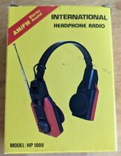 Vintage International Headphone Radio AM/FM Stereo HP-1000 model NEW with BOX picture