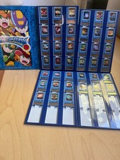 Mega Man Battle Network Chip Lot — 39 Chips 2001 w/ Mattel NT Warrior Binder picture