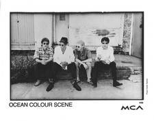 British Alternative Rock OCEAN COLOUR SCENE B&W 8x10 Publicity PHOTO 1996 picture