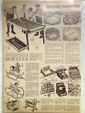 1955 Spiegel Catalog Print Ad MCM Toys Scrabble Stadium Checkers Rocking Horses picture