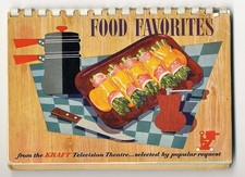 KRAFT CHEESE 1951 Cook Book FOOD FAVORITES Main Dishes Salads Illustrated picture