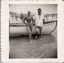 1950s Atlantic City Beach Patrol Lifeboat No 51 Photo NJ Boardwalk picture