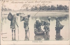 EGYPT group of water carriers 1904 litho PC picture