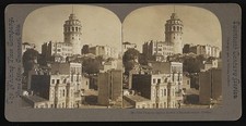 Photo:Constantinople Turkey Galata Tower 1900s Stereograph Cityscape picture