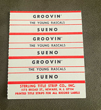 The Young Rascals - Groovin/Sueno   3 Jukebox Title Strips picture
