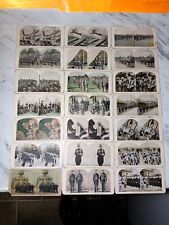 Antique Lot of 21 WWI Military Stereoview Cards  picture