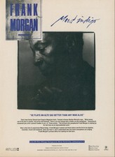 1989 Frank Morgan Mood Indigo Album Alto Sax Jazz Village Vanguard NYC Ad DB1 picture