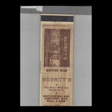 Matchbook Cover Merritt's Western Wear Cheyenne, WY picture