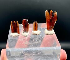 3 Gram. Very Beautiful Terminated And Undamaged 4 Set of Brookite Crystals. picture
