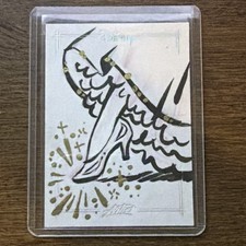 2026 Topps Chrome Disney Cinderella Sketch Slipper One Of One 1/1 picture