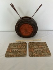 Tiki Trading Co Tiki 2 Sided W/ New Trader Sams Tiki Stirrers & Coasters picture