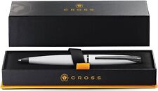 Cross ATX Ballpoint Pen - Brushed Chrome with Etched Diamond Pattern NEW in Box picture