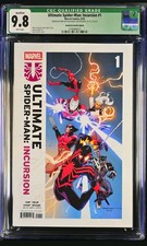 Ultimate Spider-Man Incursion #1 CGC 9.8 Sara Pichelli ERROR, WITHOUT BLACK INK picture